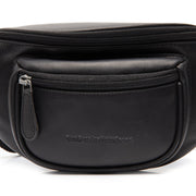 Vernio Full-Grain Ledergürtel Bag für Damen - Structured Side Profile Showing Gusset Depth &amp; Expansion Capacity