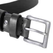 
Classic 100% Full-Grain leather Belt - Rückansicht mit verstärkten Lederträgern & handwerklichen Nähten