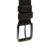Copper Full-Grain Ledergürtel für Herren - Structured Side Profile Showing Gusset Depth &amp; Expansion Capacity