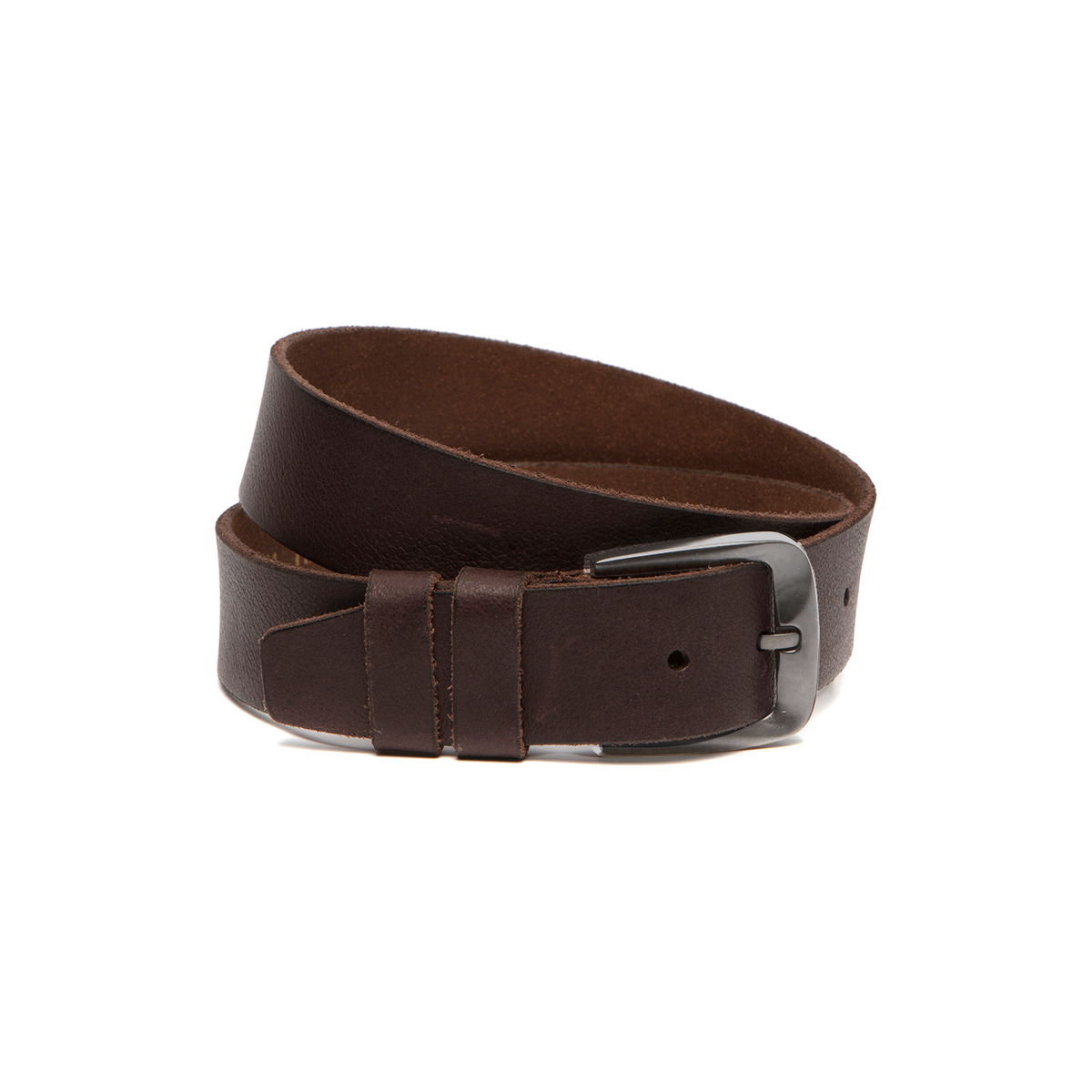 Solid Antique Brass Hardware &amp; Heavy-Duty Dual Zipper Detail on Copper Full-Grain Ledergürtel für Herren