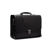 
Glenwood Vollnarbenleder Briefcase für Herren aus klassischem 100% Vollnarbenleder - Full Exterior Vorderansicht & maßgeschneiderte Silhouette | Online Kaufen