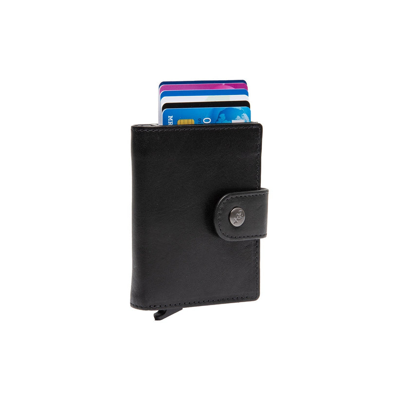 Barrea Full-Grain Leather Card Holder für Damen
