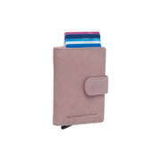 Kaunas Full-Grain Leather Card Holder für Damen in Classic 100% Full-Grain Leather - Full Exterior Front Profile View | Online Kaufen