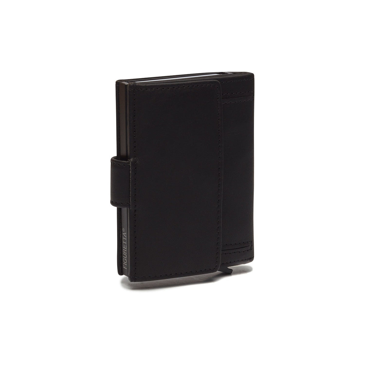 Solid Antique Brass Hardware &amp; Heavy-Duty Dual Zipper Detail on Leipzig Full-Grain Leather Card Holder für Damen