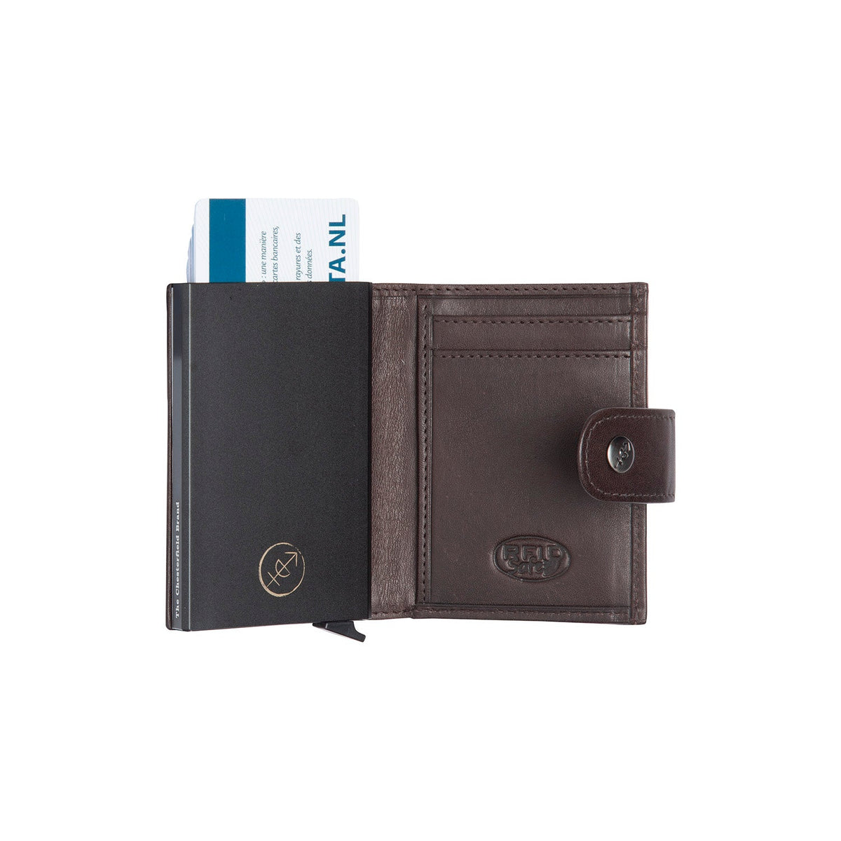 Lesina Full-Grain Leather Card Holder für Damen – Zusätzliche Produktansicht 3
