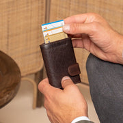 Mannheim Full-Grain Leather Card Holder für Damen – Zusätzliche Produktansicht 2