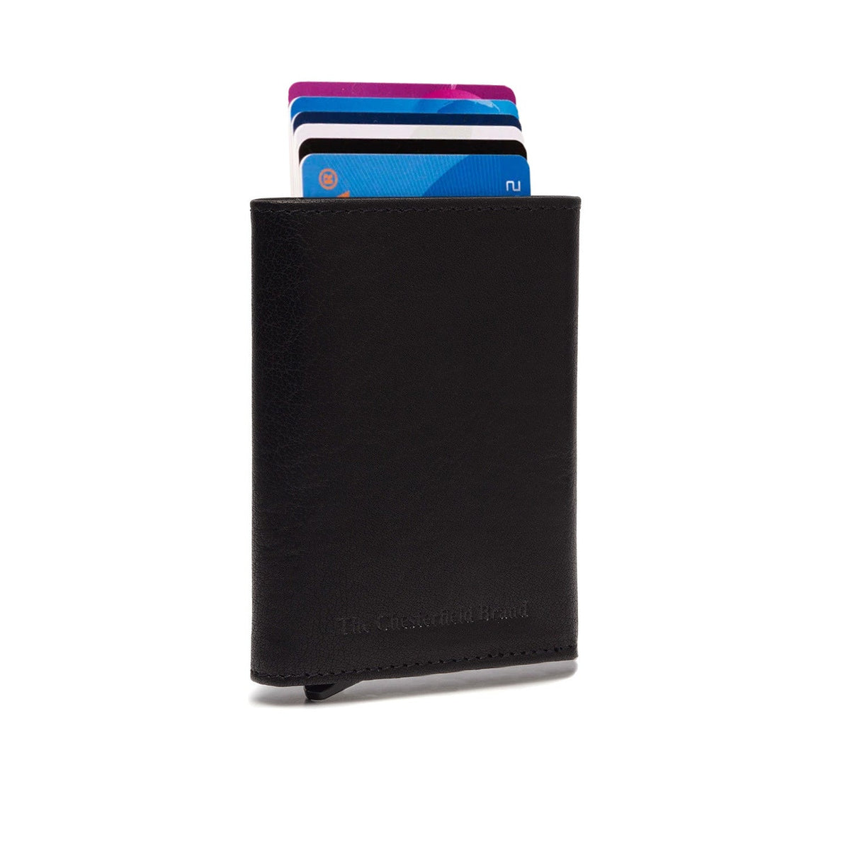 Paris Full-Grain Leather Card Holder für Damen in Classic 100% Full-Grain Leather - Full Exterior Front Profile View | Online Kaufen