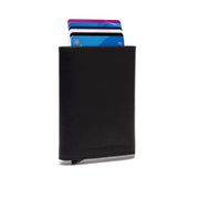 Paris Full-Grain Leather Card Holder für Damen in Classic 100% Full-Grain Leather - Full Exterior Front Profile View | Online Kaufen
