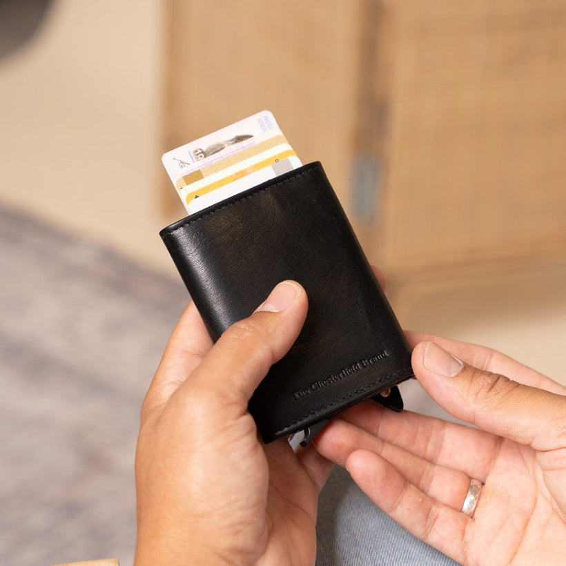 Paris Full-Grain Leather Card Holder für Damen