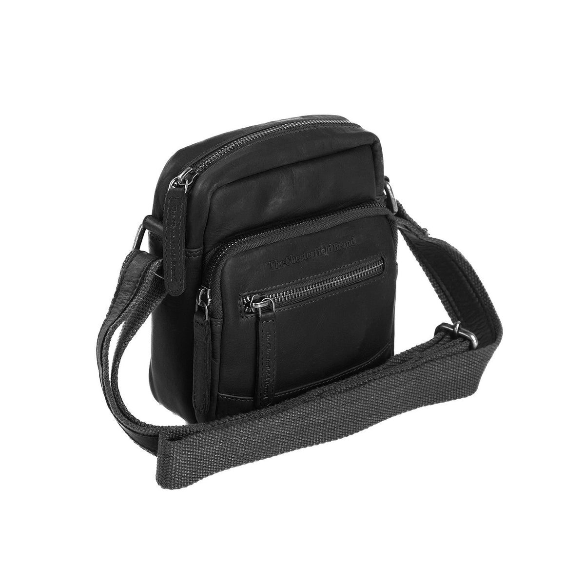 Bremen Full-Grain Leather Crossbody Bag in Classic 100% Full-Grain Leather - Full Exterior Front Profile View | Buy Online