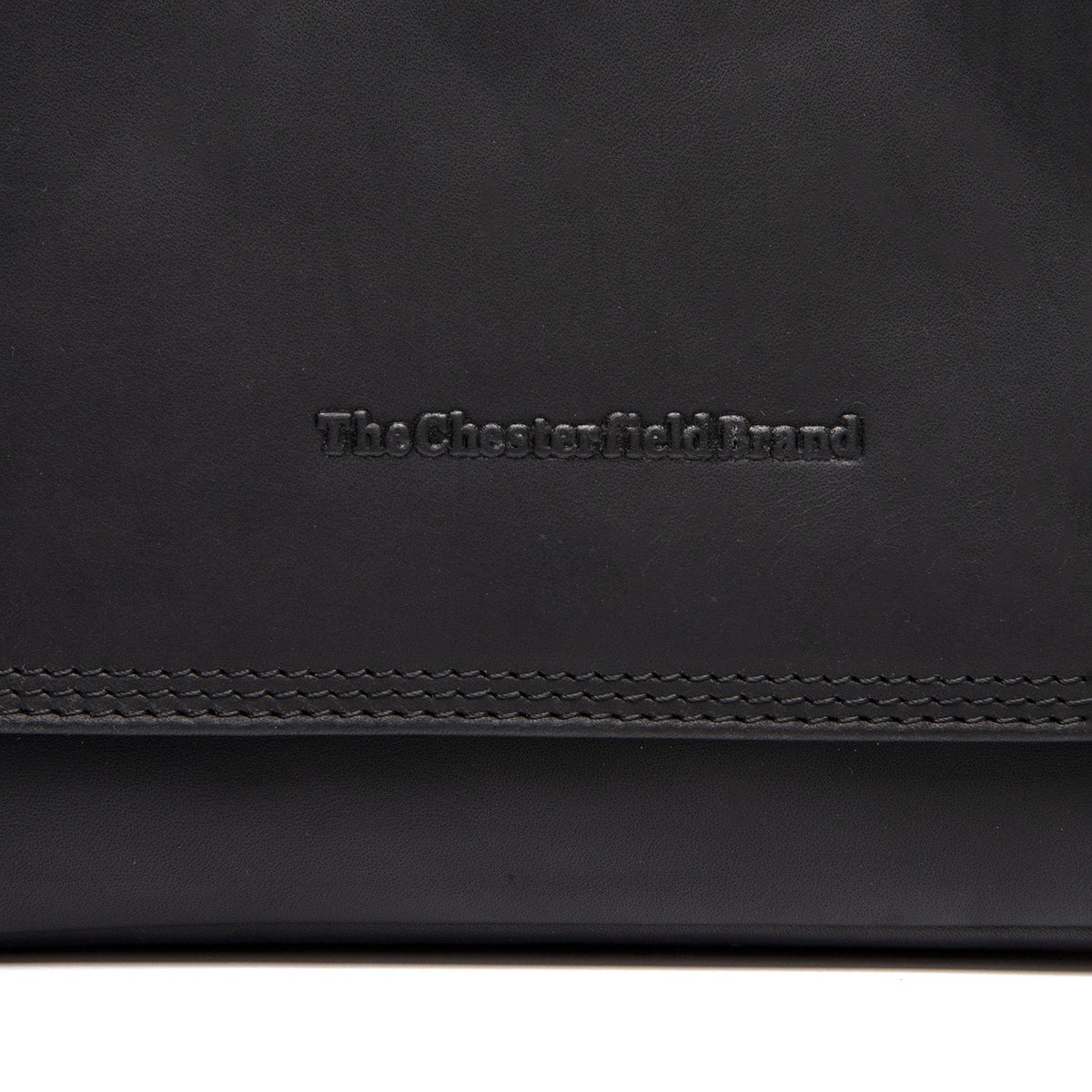 
Classic 100% Full-Grain leather Bag - Rückansicht mit verstärkten Lederträgern & handwerklichen Nähten