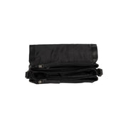 
Solid Antique Brass Hardware & Heavy-Duty Dual Zipper Detail on Laverton Vollnarbenleder-Umhängetasche