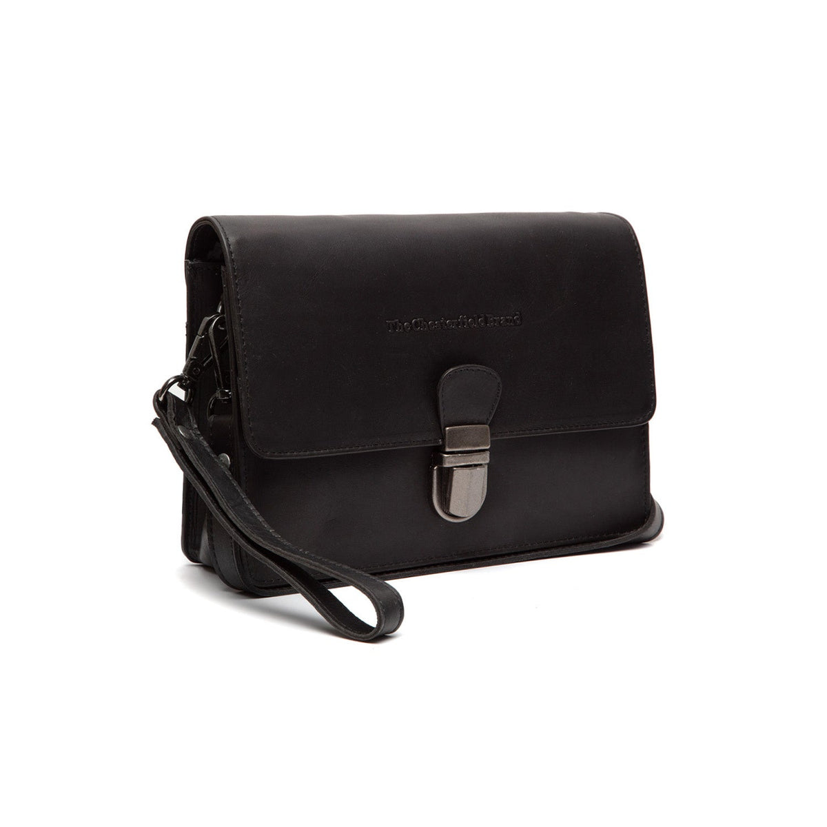 Lucca Full-Grain Leather Crossbody Bag für Damen in Classic 100% Full-Grain Leather - Full Exterior Front Profile View | Online Kaufen