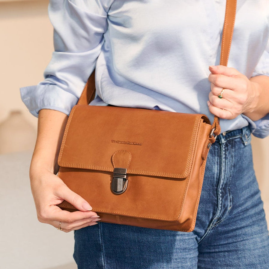 Lunor Full-Grain Leather Crossbody Bag für Damen – Zusätzliche Produktansicht 2