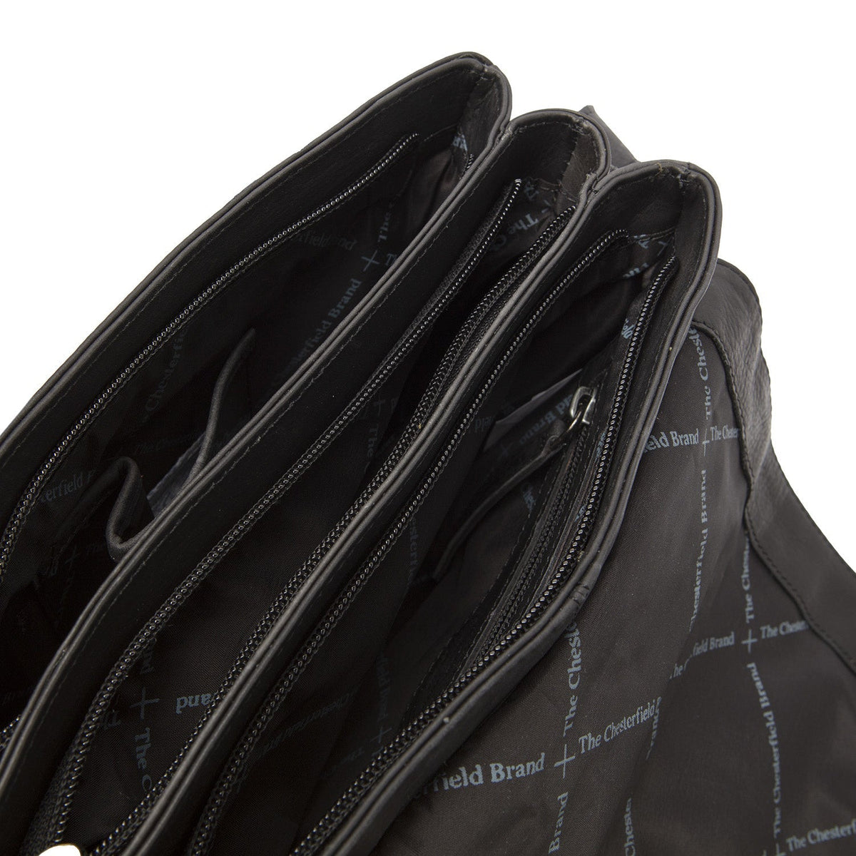 Classic 100% Full-Grain leather Bag - Rear Perspective Showing Reinforced Leather Straps & Stitching