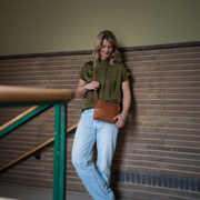 Nebraska Full-Grain Leather Crossbody Bag für Damen – Zusätzliche Produktansicht 3