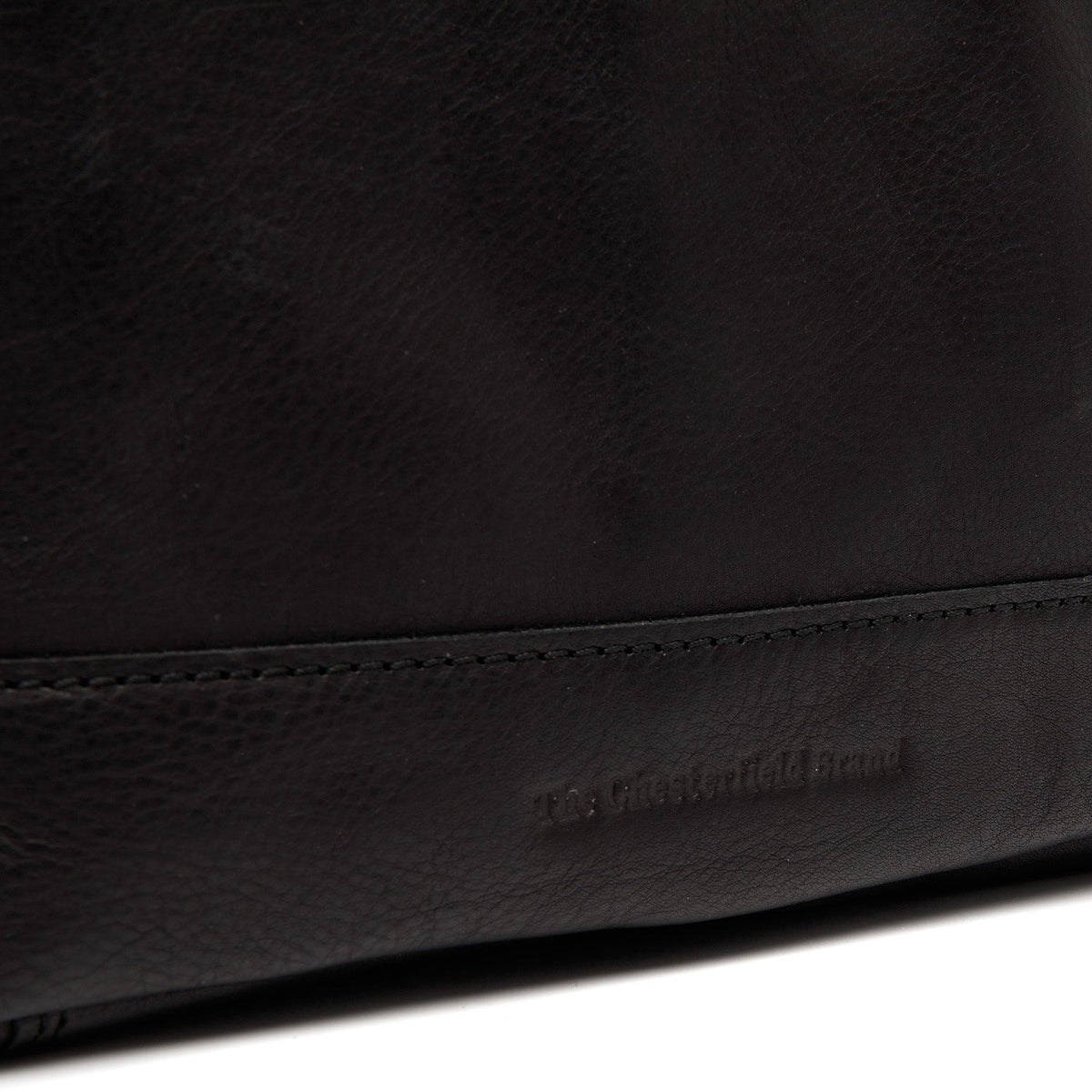 
Classic 100% Full-Grain leather Bag - Rückansicht mit verstärkten Lederträgern & handwerklichen Nähten