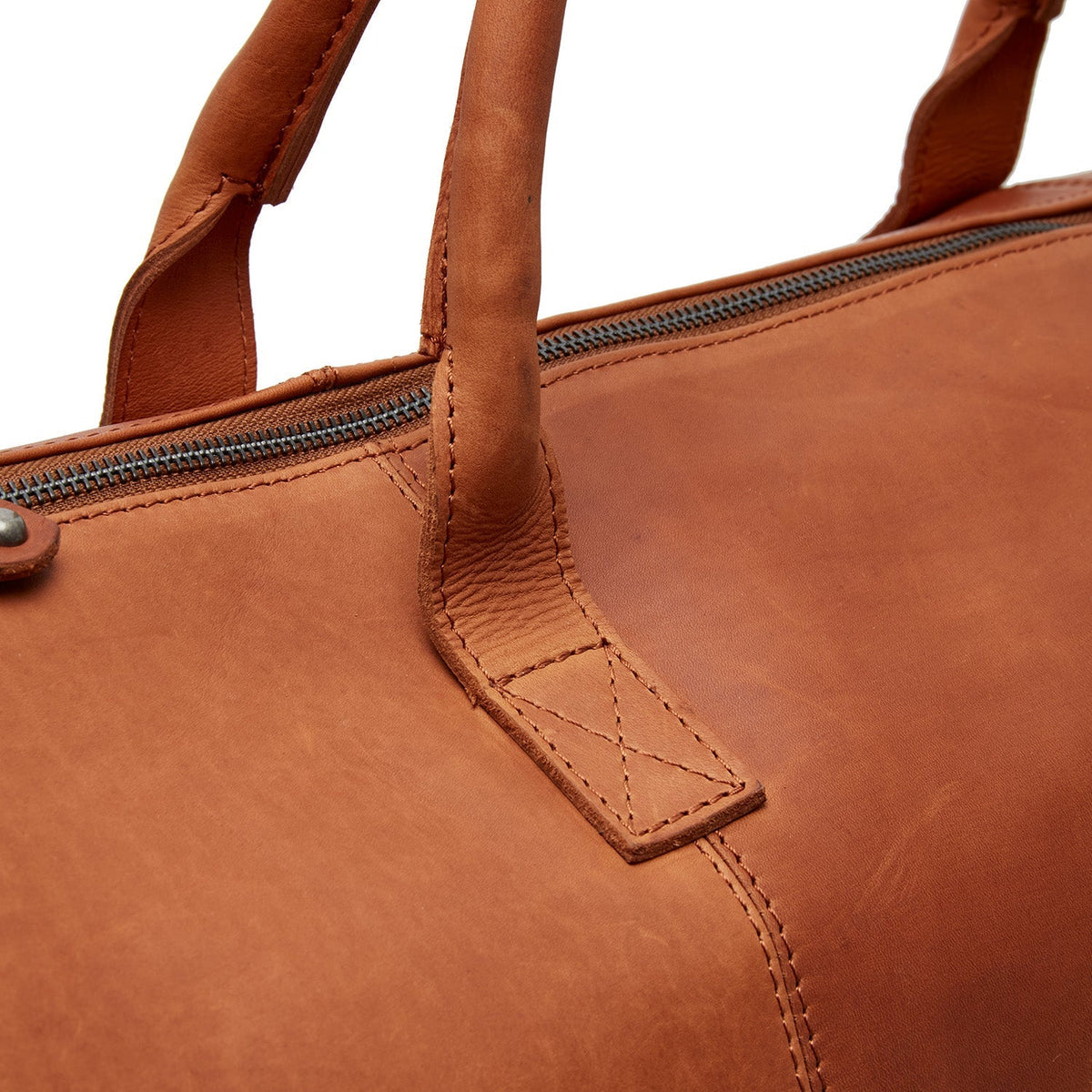 Cognac Leather Garment Bag Finlay für Damen, detail view 1