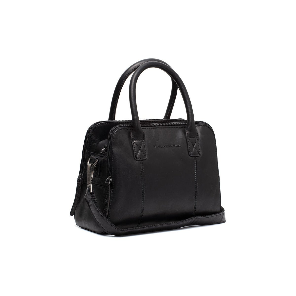 
Ezra Vollnarbenleder-Handtasche aus klassischem 100% Vollnarbenleder - Vorderansicht & maßgeschneiderte Silhouette | Online Kaufen
