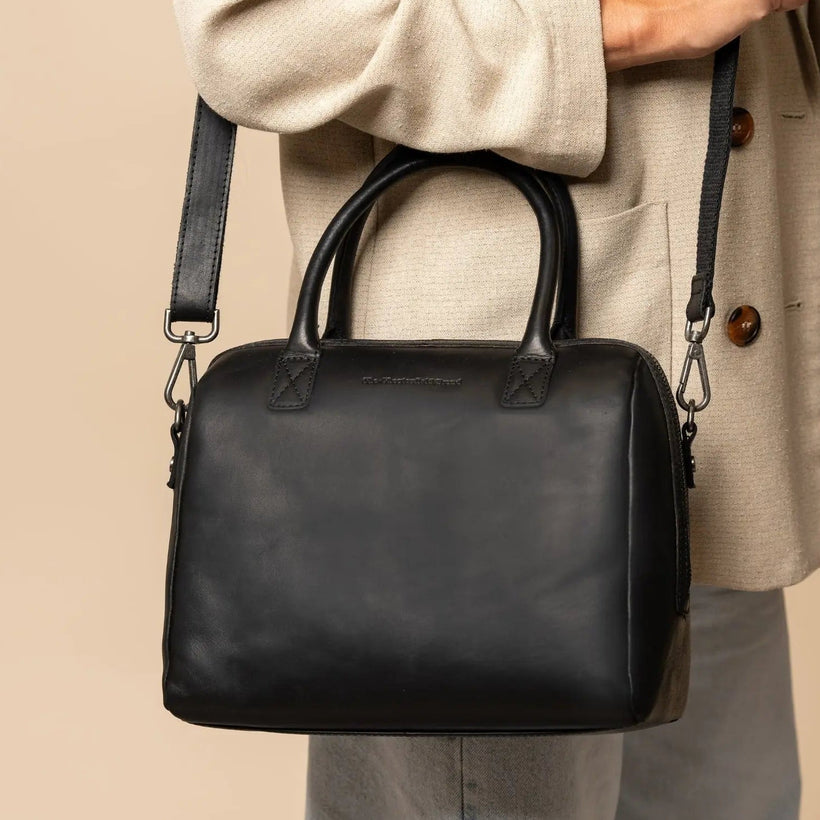 Langton Full-Grain Leather Handbag für Damen