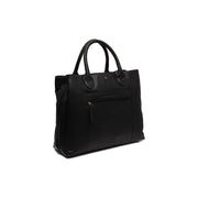 Tailored Rib Cuffs &amp; Hem Craftsmanship Construction Detail on Passau Full-Grain Leather Handbag für Damen