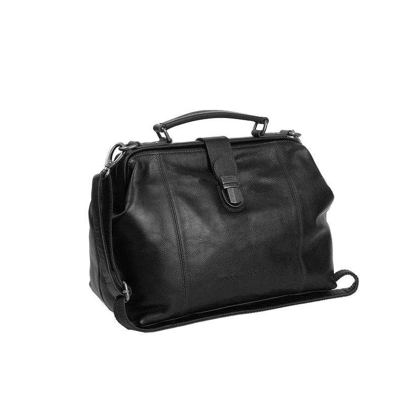 Shaun Full-Grain Leather Handbag in Classic 100% Full-Grain Leather - Front Profile View & Tailored Silhouette | Buy Online