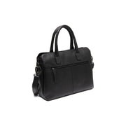 Tailored Rib Cuffs &amp; Hem Craftsmanship Construction Detail on Valmonte Full-Grain Leather Handbag für Damen