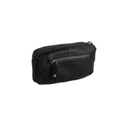 Detailansicht of Classic Collar &amp; Heavy-Duty Zipper Hardware on Corey Full-Grain Leather Key Case für Damen