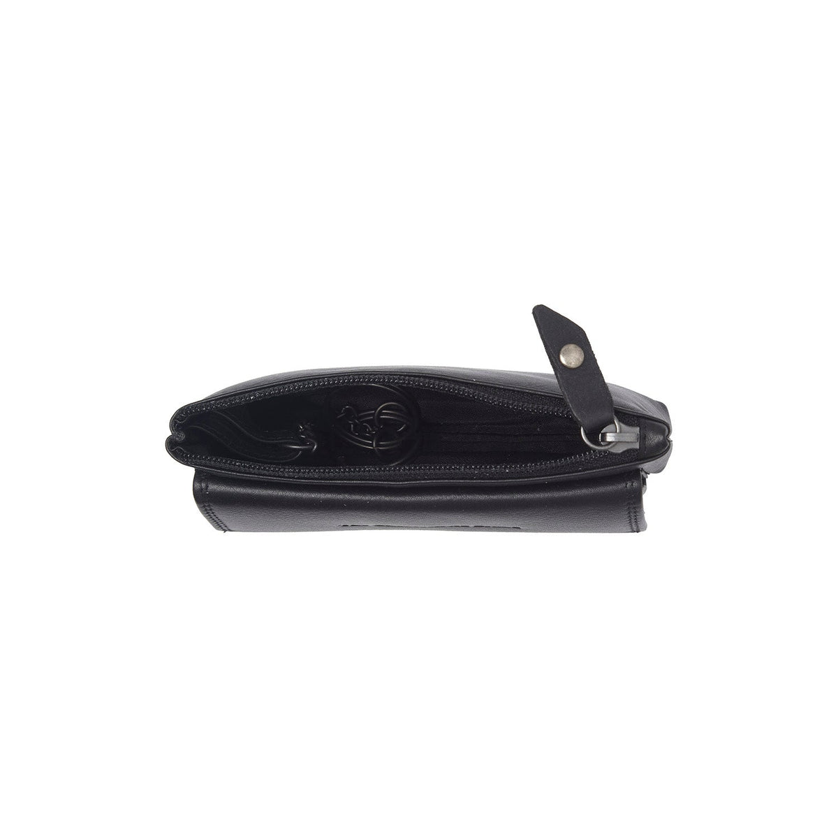 Tailored Rib Cuffs &amp; Hem Craftsmanship Construction Detail on Torano Full-Grain Leather Key Case für Damen