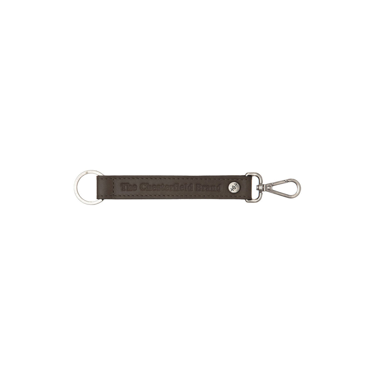 Leather Key Ring für Damen in Classic 100% Full-Grain Leather - Vorderansicht &amp; maßgeschneiderte Silhouette | Online Kaufen