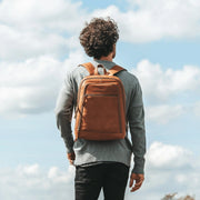 
Detroit Vollnarbenleder-Laptop-Rucksack – alternate product view 3