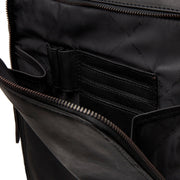 Solid Antique Brass Hardware &amp; Heavy-Duty Dual Zipper Detail on Jasper Full-Grain Leather Laptop Backpack für Damen