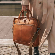 Calvi Full-Grain Leather Laptop Bag für Damen – Zusätzliche Produktansicht 2