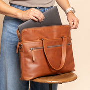 
Elvas Vollnarbenleder-Laptoptasche – alternate product view 2