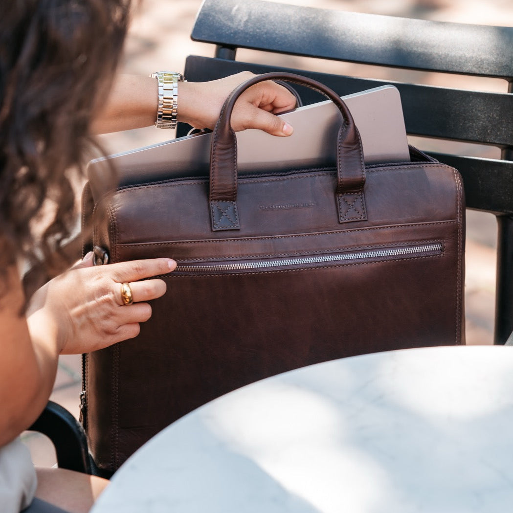 Levanto Full-Grain Leather Laptop Bag für Damen – Zusätzliche Produktansicht 2