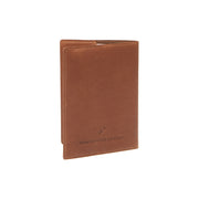 Cognac Leather Passport Case für Damen, detail view 1