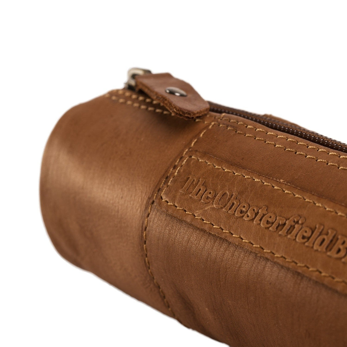 Cognac Leather Pencil Case Lea für Damen, detail view 3