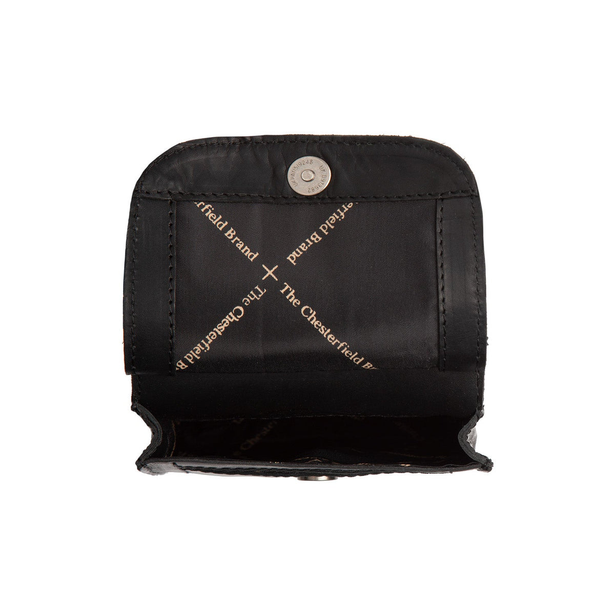 Detailansicht of Classic Collar &amp; Heavy-Duty Zipper Hardware on Nebra Full-Grain Leather Phone Bag für Damen