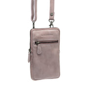 Salta Full-Grain Leather Phone Bag für Damen in Classic 100% Full-Grain Leather - Vorderansicht &amp; maßgeschneiderte Silhouette | Online Kaufen