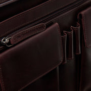 Brown Leather Portfolio Moreton für Damen, detail view 3