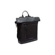 Bornholm Full-Grain Leather Roll-top Backpack in Classic 100% Full-Grain Leather - Full Exterior Front Profile View | Online Kaufen