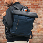 Bornholm Full-Grain Leather Roll-top Backpack – Zusätzliche Produktansicht 2
