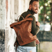 
Liverpool Vollnarbenleder Roll-top Backpack – alternate product view 2