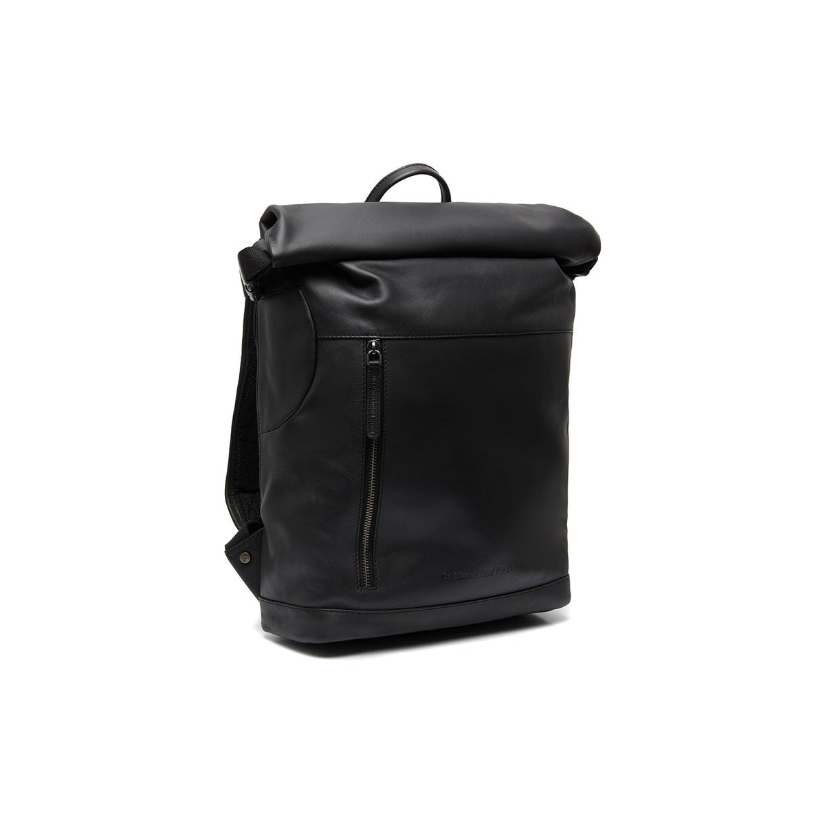 Mazara Full-Grain Leather Roll-top Backpack für Damen in Classic 100% Full-Grain Leather - Full Exterior Front Profile View | Online Kaufen