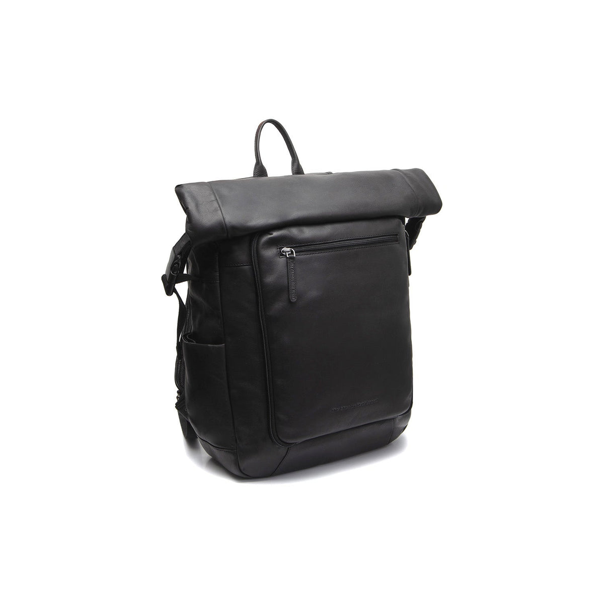 Remo Full-Grain Leather Roll-top Backpack für Damen in Classic 100% Full-Grain Leather - Full Exterior Front Profile View | Online Kaufen