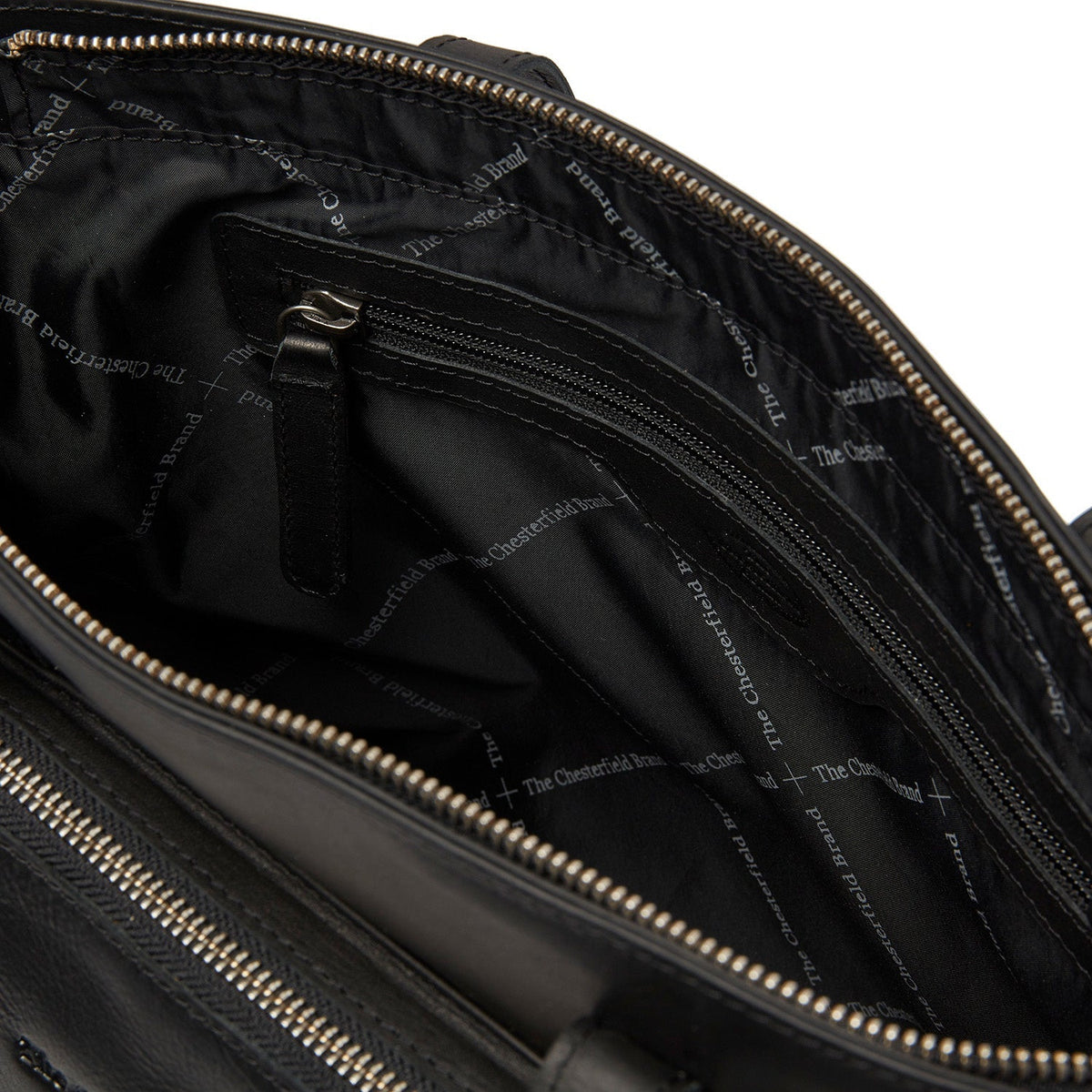 
Classic 100% Full-Grain leather Bag - Rückansicht mit verstärkten Lederträgern & handwerklichen Nähten