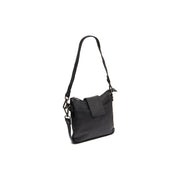 Calora Full-Grain Leather Shoulder Bag für Damen in Classic 100% Full-Grain Leather - Full Exterior Front Profile View | Online Kaufen