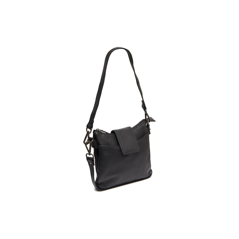 Calora Full-Grain Leather Shoulder Bag in Classic 100% Full-Grain Leather - Full Exterior Front Profile View | Buy Online