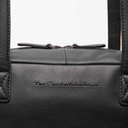 
Classic 100% Full-Grain leather Bag - Rückansicht mit verstärkten Lederträgern & handwerklichen Nähten