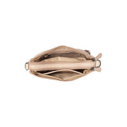 Solid Antique Brass Hardware &amp; Heavy-Duty Dual Zipper Detail on Irving Full-Grain Leather Shoulder Bag für Damen